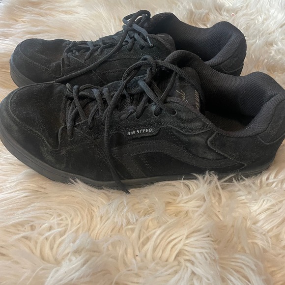 Mike Mcgill Air Speed Suede Leather Skateboard Shoes Sneakers Black Size 10 - Picture 3 of 7